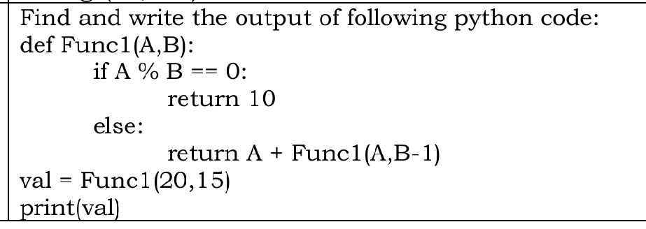 Find and write the output of following | StudyX