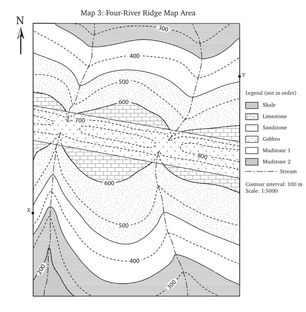 Map 3 Four-River Ridge Map Area The map
