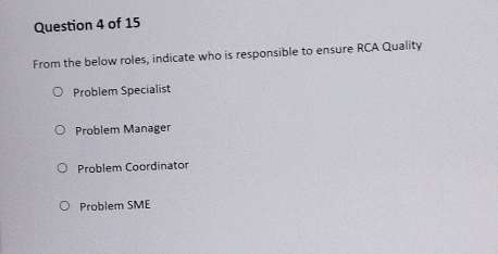 Question 4 of 15 From the below roles | StudyX