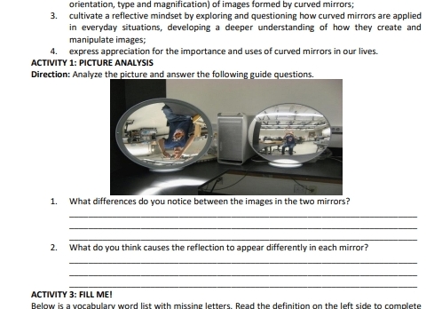 Picture Analysis ACTIVITY 1 PICTURE ANALYSIS Direction | StudyX