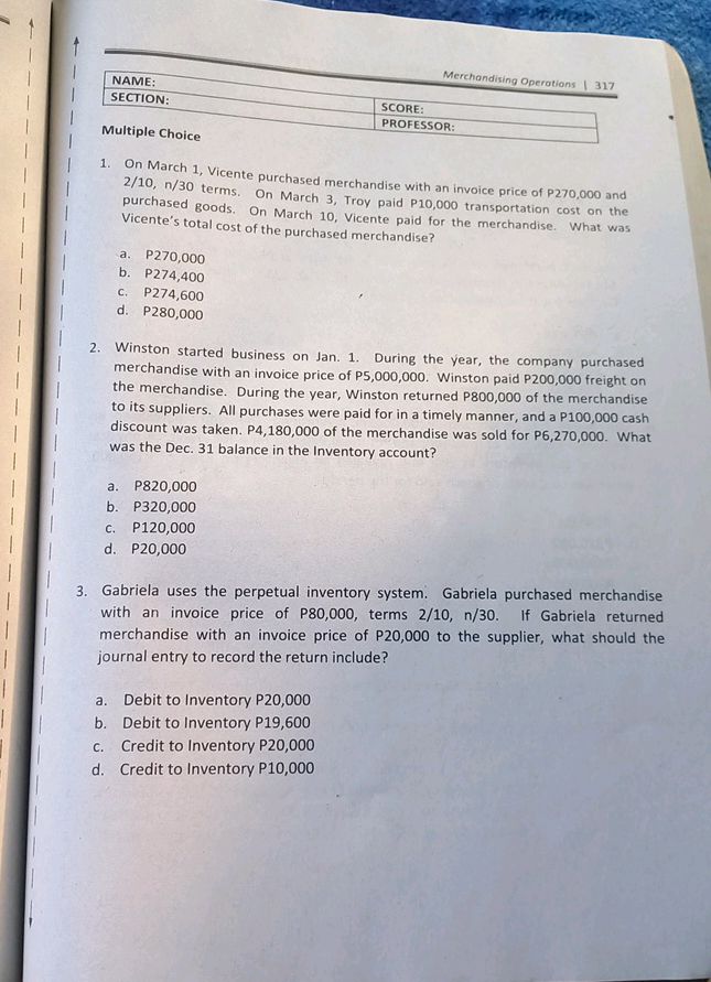 merchandising-operotions-i-317-name-score-studyx