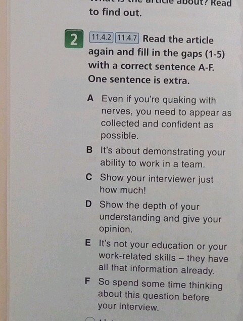 Read the article again and fill in the gaps | StudyX