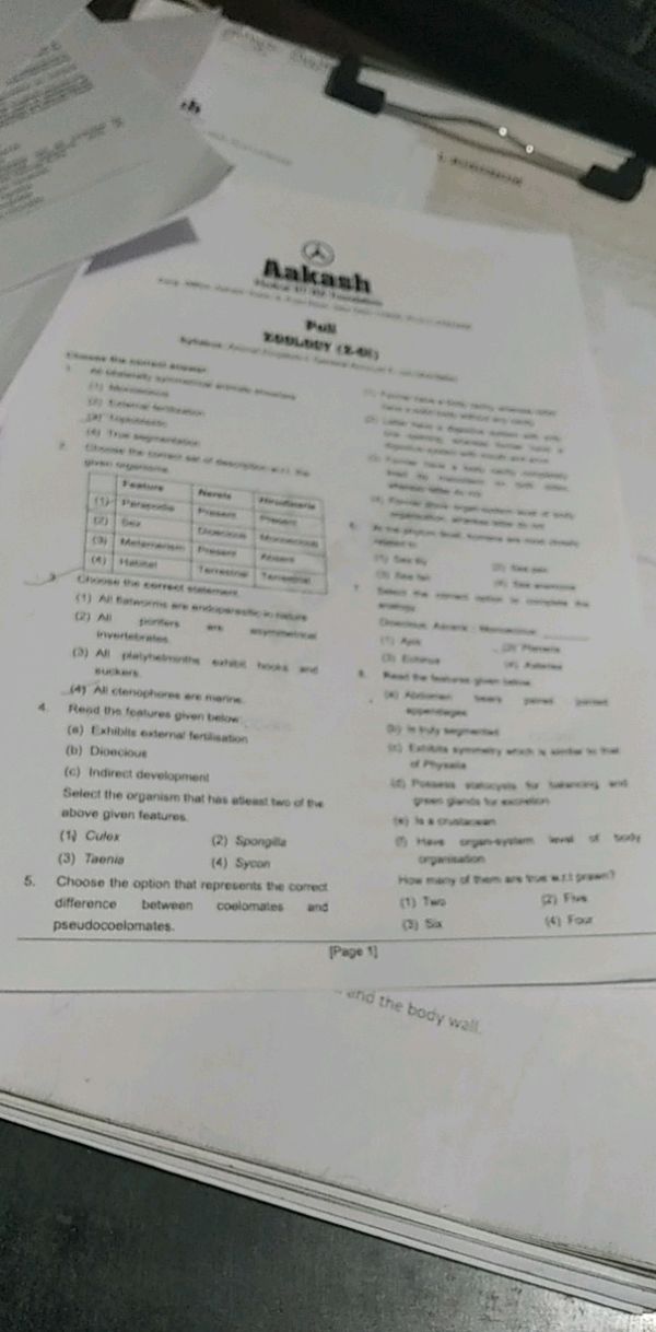 Choose the correct answer 1 Choose the | StudyX