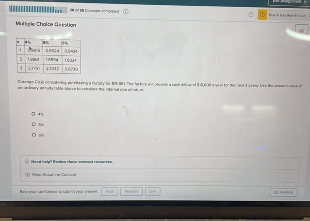 Multiple Choice Question n 4 5 6 1 09615 | StudyX