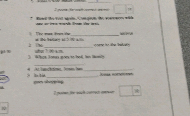 Read the text again Complete the sentences | StudyX
