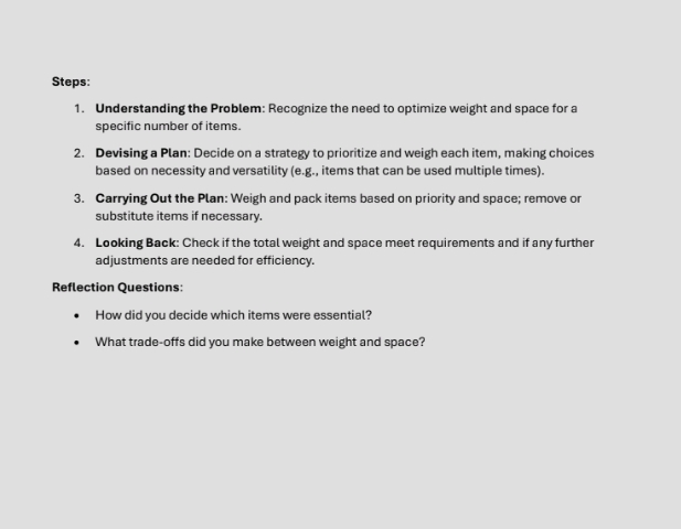 Steps 1 Understanding the Problem Recognize | StudyX