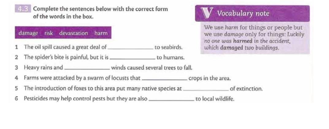 43 Complete the sentences below with the | StudyX
