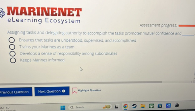 MARINENET eLearning Ecosystem Assessment | StudyX