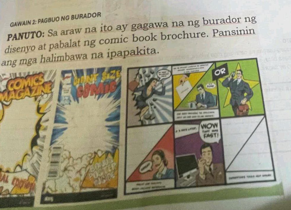 Burador Example GAWAIN 2 PAGBUO NG BURADOR PANUTO Sa araw na