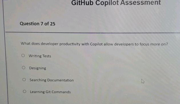 GitHub Copilot Assessment Question 7 of 25 | StudyX