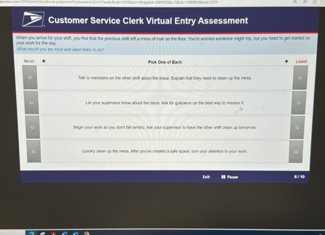 Customer Service Clerk Virtual Entry | StudyX