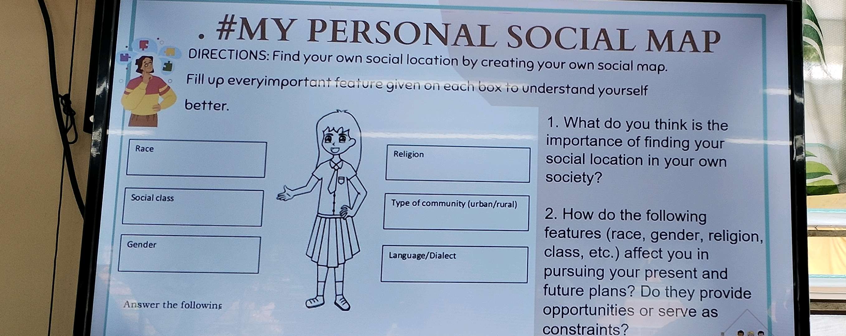 MY PERSONAL SOCIAL MAP DIRECTIONS Find | StudyX