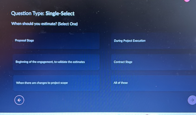Question Type Single-Select When should you | StudyX