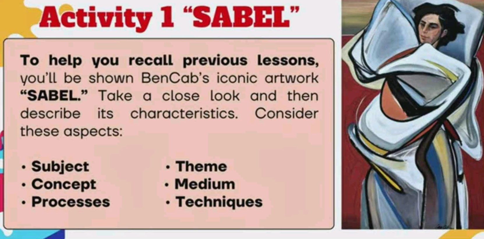 Activity 1 SABBL To help you recall previous | StudyX