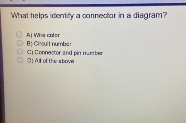 What helps identify a connector in a | StudyX