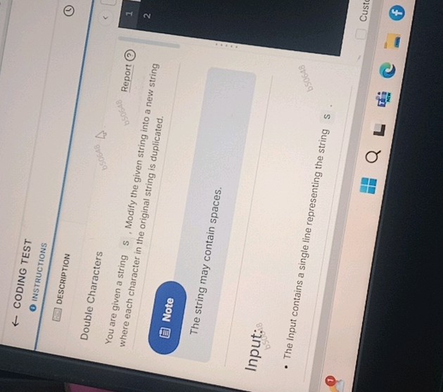 CODING TEST - instructions 5 DESCRIPTION | StudyX