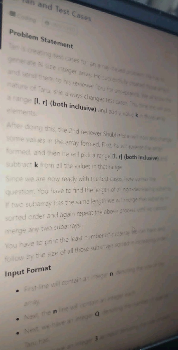 Problem Statement 19 test cases ior an | StudyX