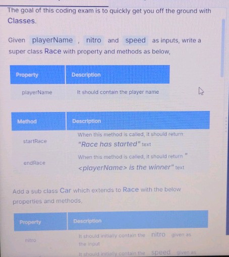 The goal of this coding exam is to quickly | StudyX