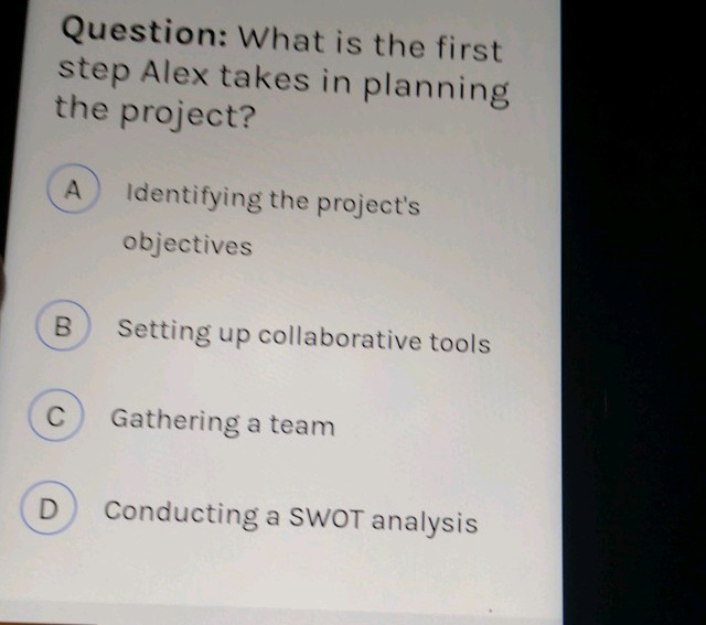 Question What is the first step Alex takes | StudyX