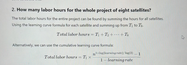 2 How many labor hours for the whole | StudyX