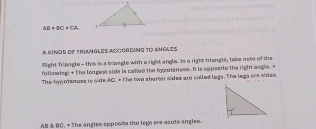 Kabc Triangles A B B C C A BKINDS OF TRIANGLES | StudyX