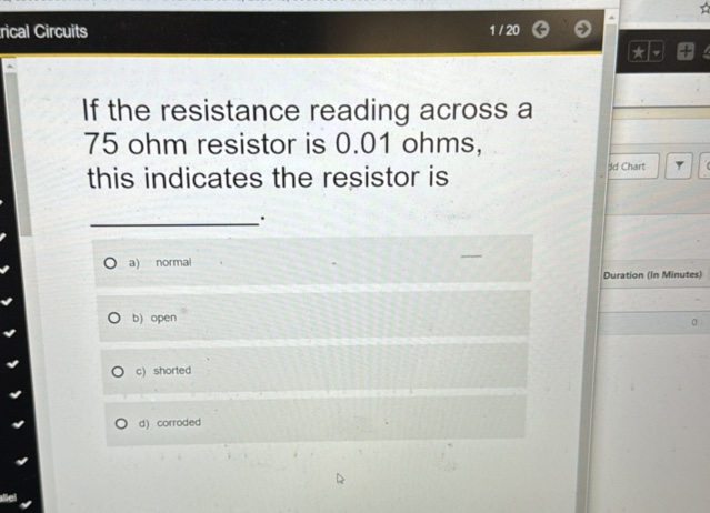 rical Circuits 1 / 20 If the resistance | StudyX