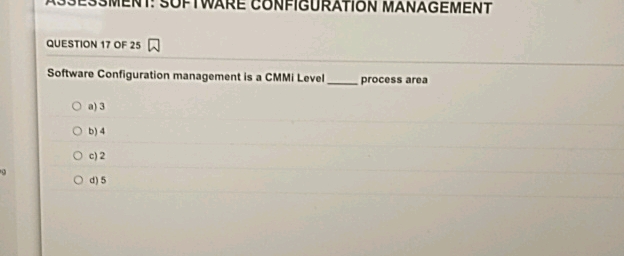 QUESTION 17 OF 25 Software Configuration | StudyX