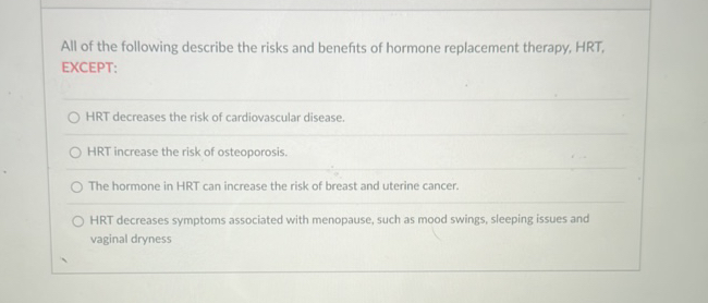 All of the following describe the risks and | StudyX