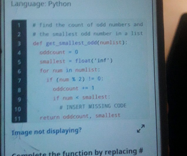 Language Python 1 find the count of odd | StudyX