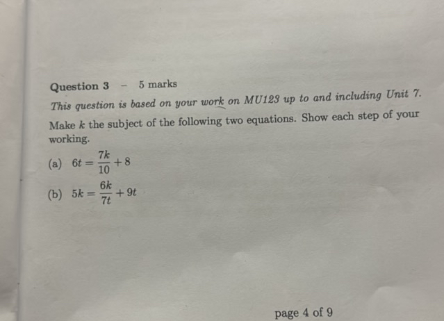Question 3 - 5 marks This question is based | StudyX