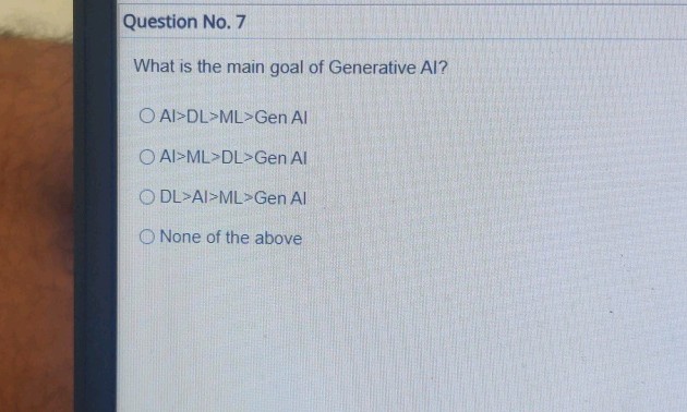 Question No 7 What is the main goal of | StudyX