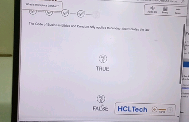 What is Worlplace Condue The Code of | StudyX