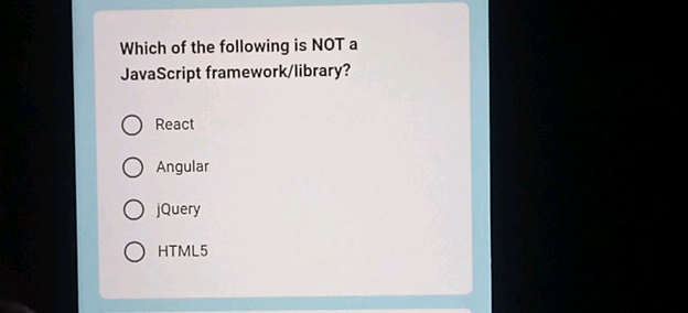 Which of the following is NOT a JavaScript