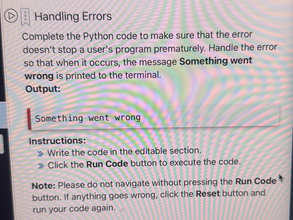 Complete the Python code to make sure that