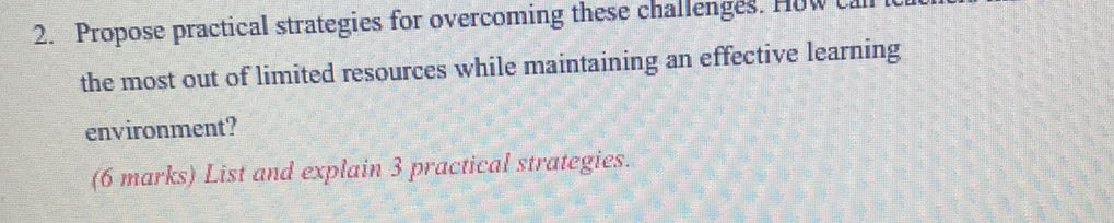 2. Propose practical strategies for | StudyX