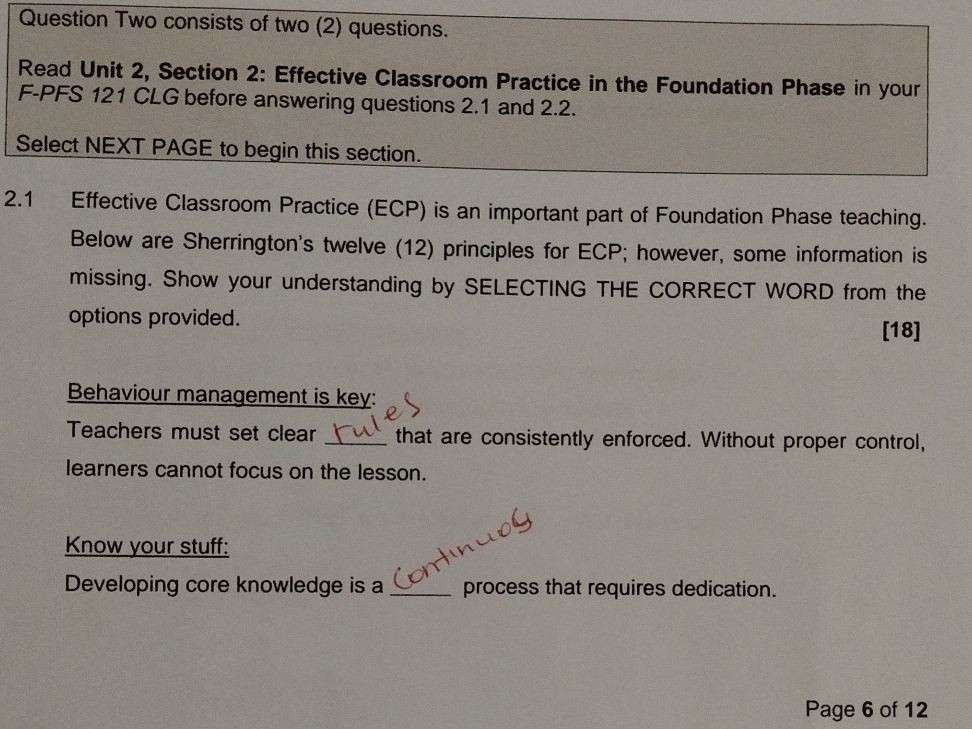 Question Two consists of two (2) questions. | StudyX
