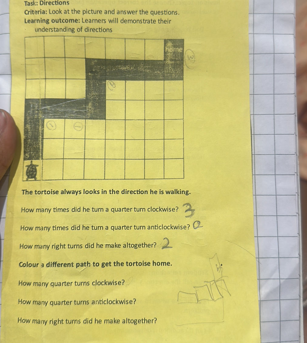 Task: Directions Criteria: Look at the | StudyX