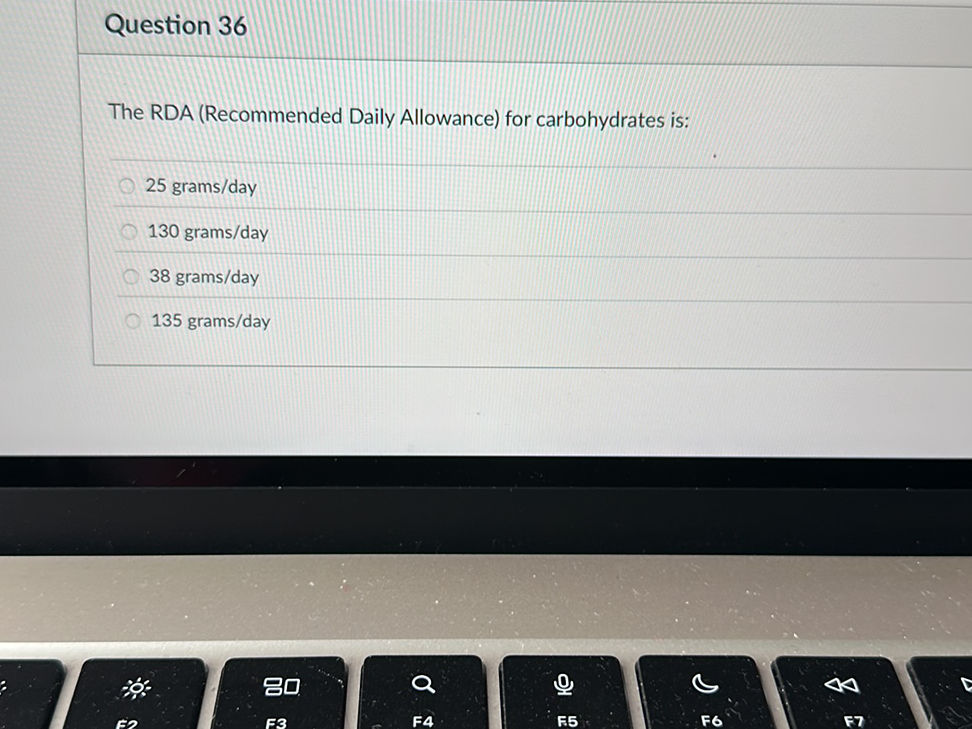 Carbohydrates Rdi The RDA (Recommended Daily Allowance) for | StudyX