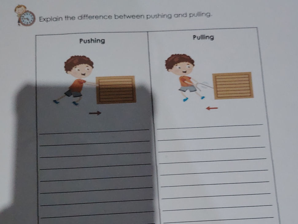 Pushing Pushing Explain the difference between pushing and | StudyX