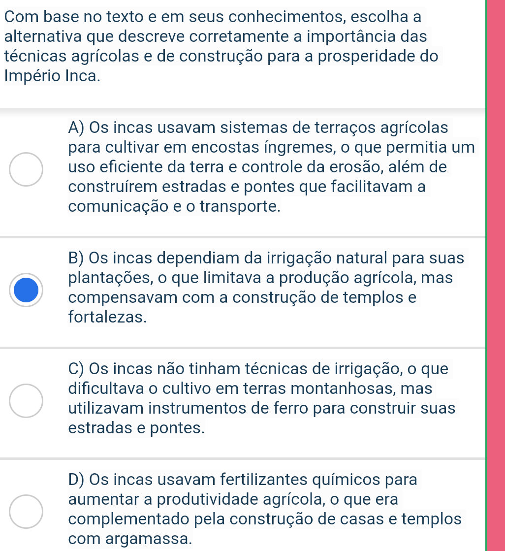 Com base no texto e em seus conhecimentos, | StudyX