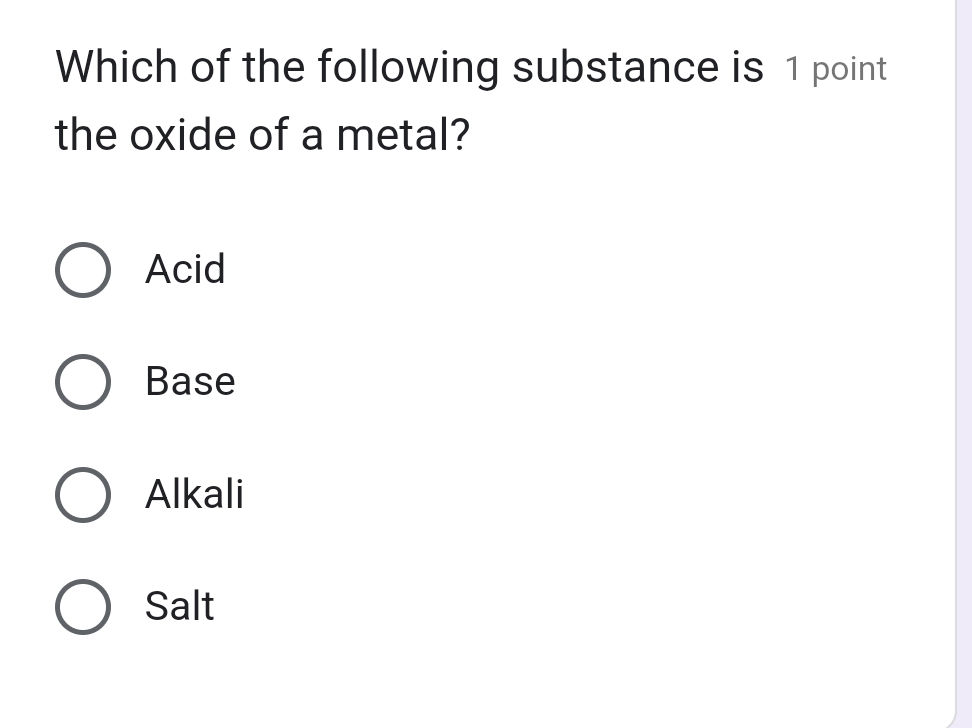 Which of the following substance is the | StudyX