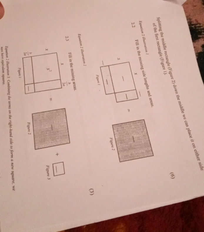 Rectangle Being Split In Half 2. 2 Equation 2 illustration 1 Fill in the | StudyX