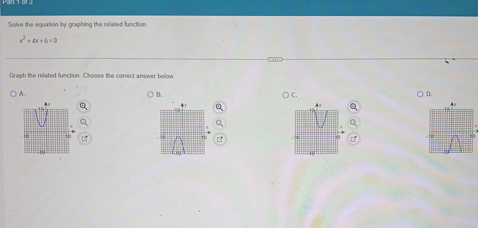 Solve the equation by graphing the related | StudyX