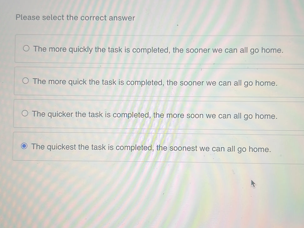 Please select the correct answer O The more | StudyX