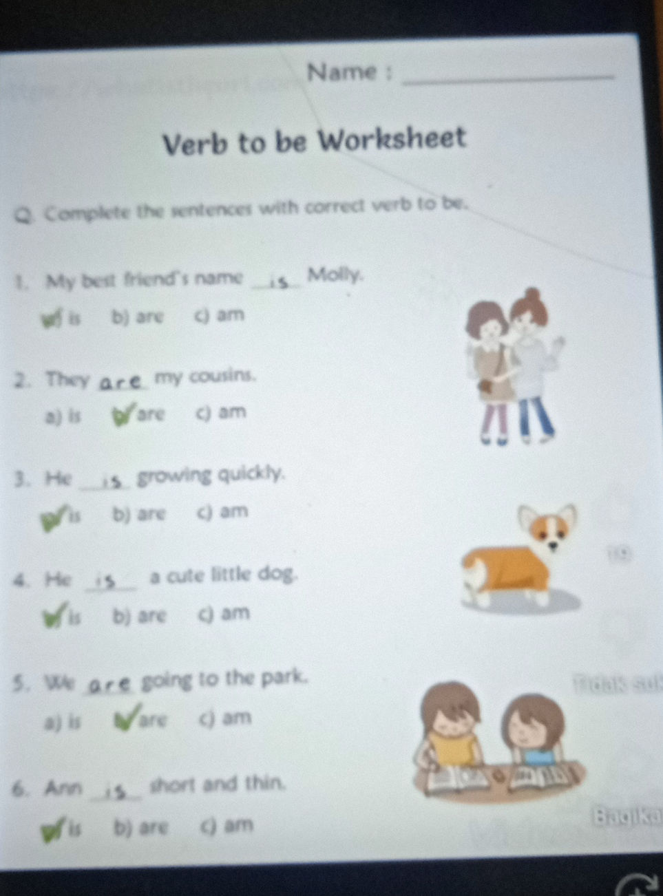 Q. Complete the sentences with correct verb | StudyX