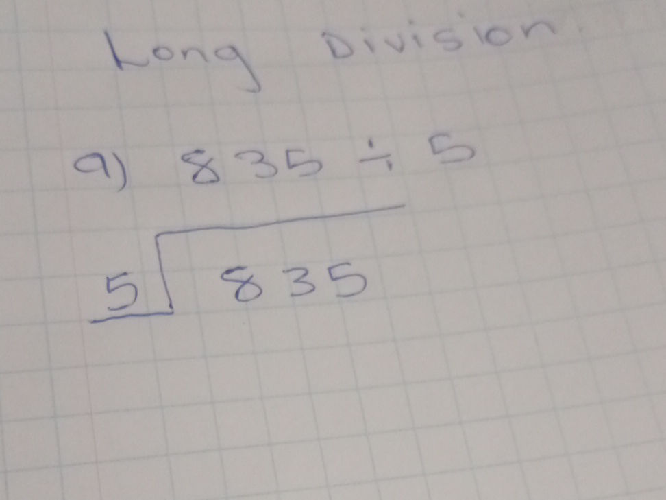 835 Divided By 5 835 Divided By 5
