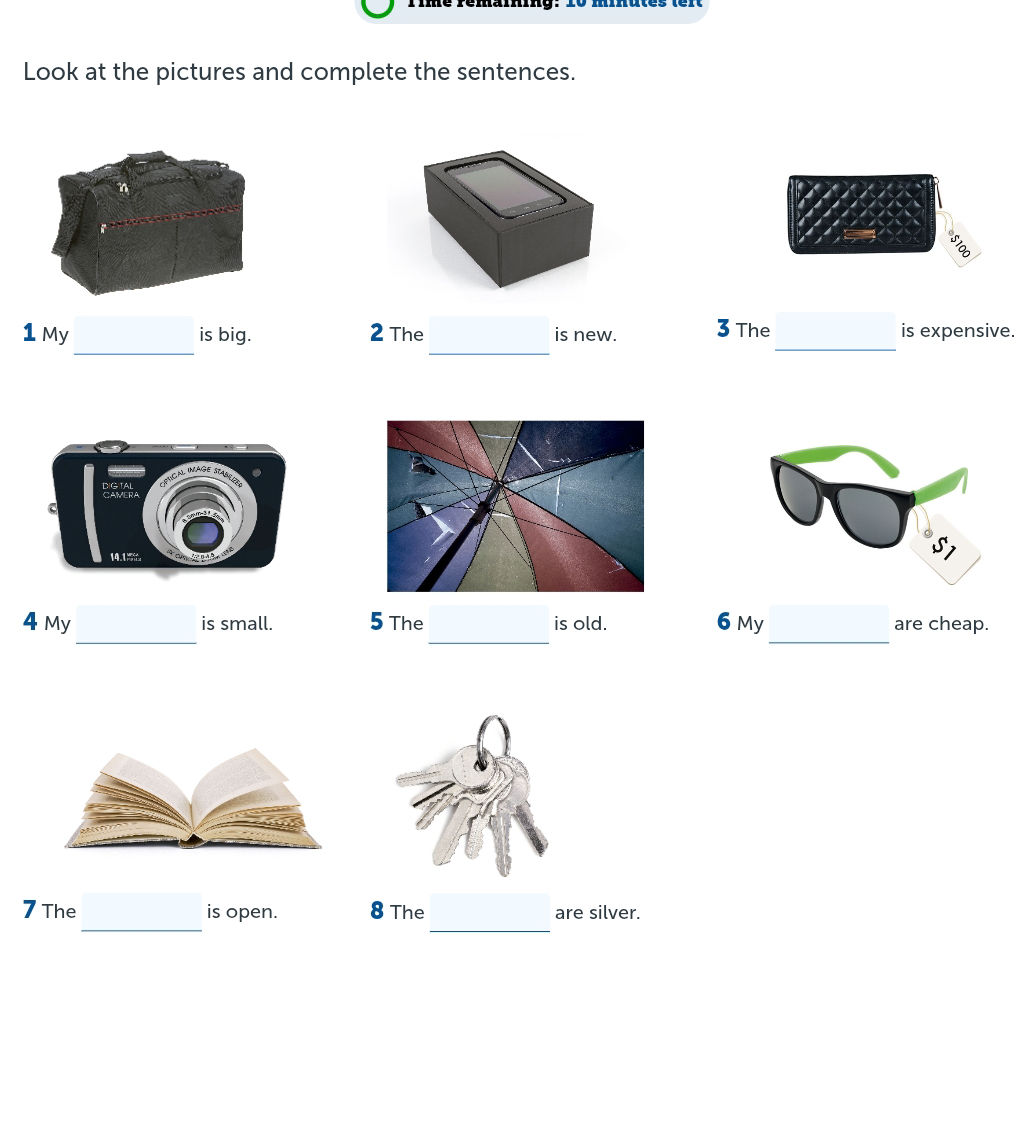Look at the pictures and complete the | StudyX