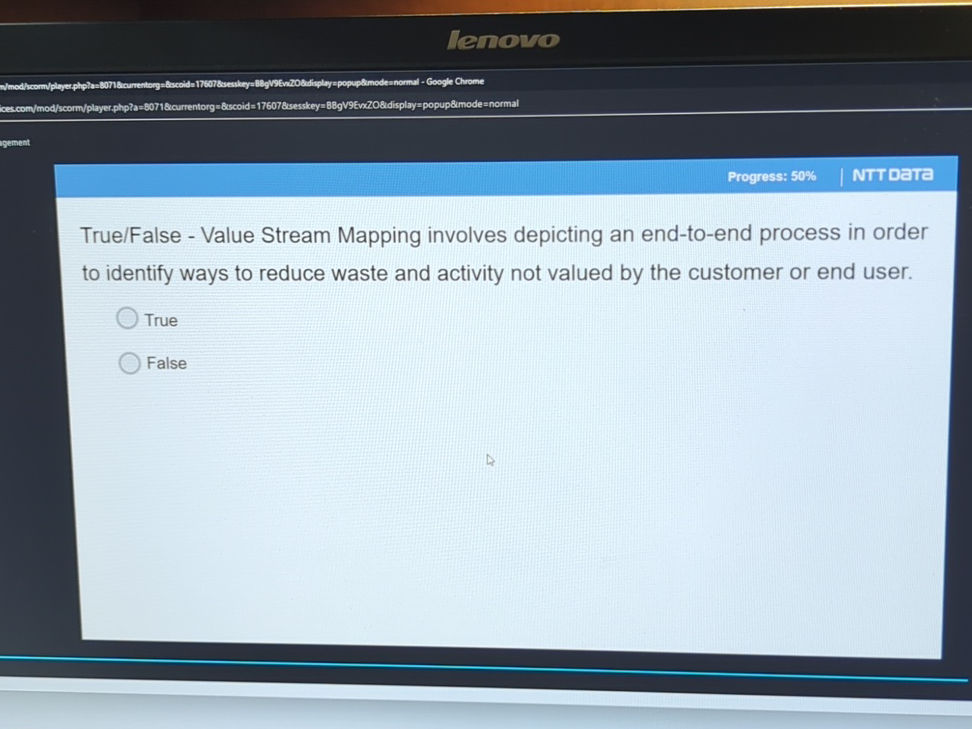 True False Map Example True/False - Value Stream Mapping involves | StudyX