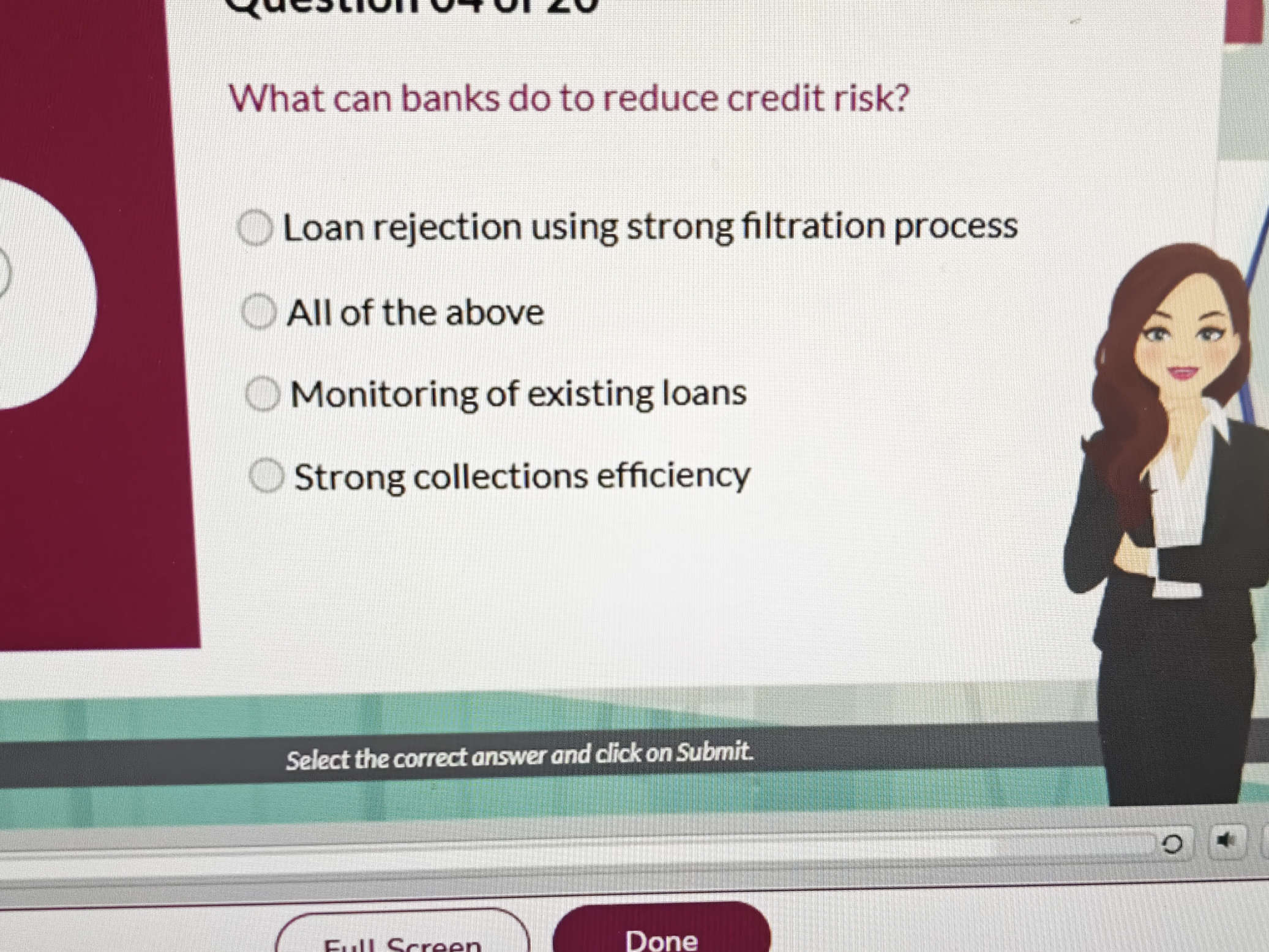 What can banks do to reduce credit risk? | StudyX