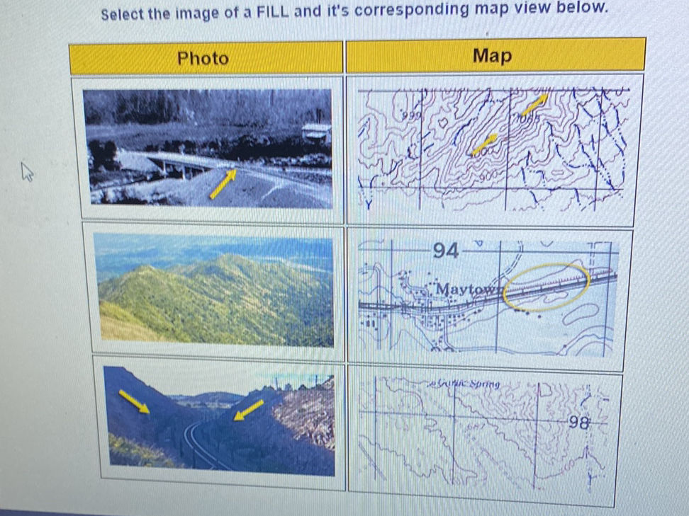 Fill Sight Map Select the image of a FILL and it's